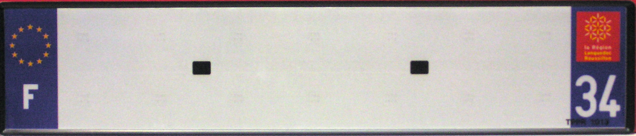 Plaque immatriculation Dpartement 34 Languedoc Roussillon